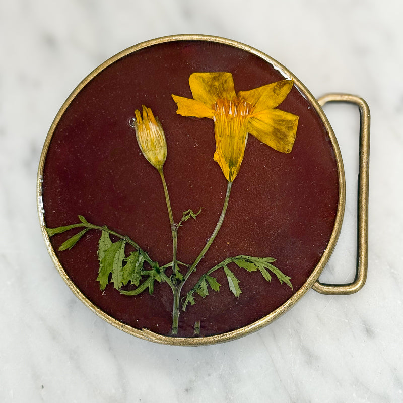 Belt Buckle: Marigold
