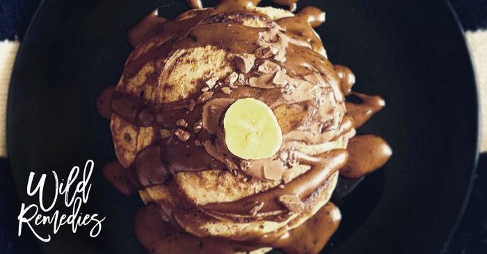 So healthy it hurts (so good) pancakes featuring Chaga